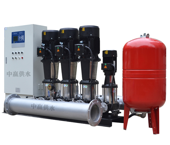 變頻恒壓供水系統主要由PLC、變頻器、觸摸屏、壓力變送器、動力及控制線路以及泵組組成